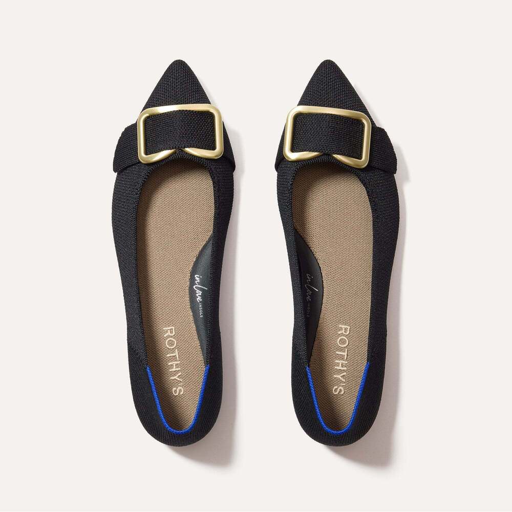 Rothy's The Emblem Point II - Black Size 6.5